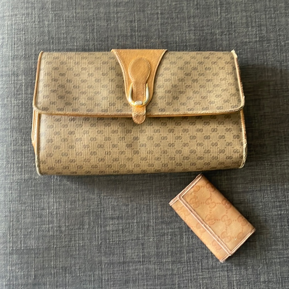 Vintage Gucci bag and key case